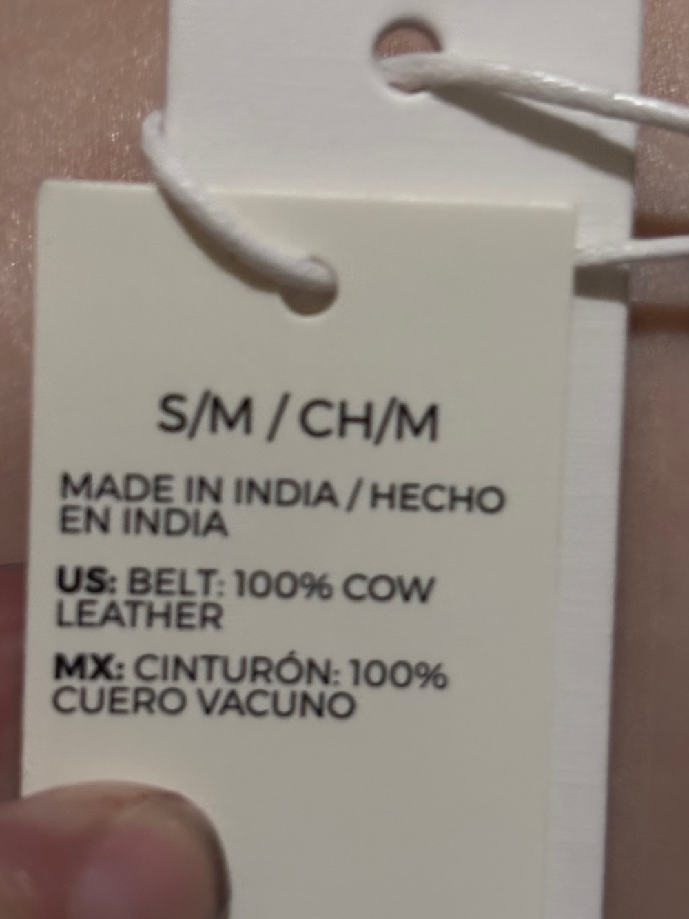 Chico's White Leather Belt - Men's